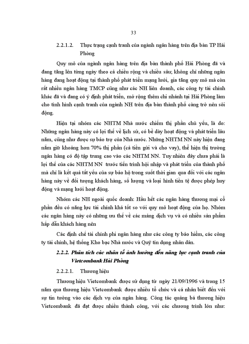 image for page Nâng cao năng lực cạnh tranh của Ngân hàng TMCP Ngoại thương Việt Nam chi nhánh Hải Phòng 1