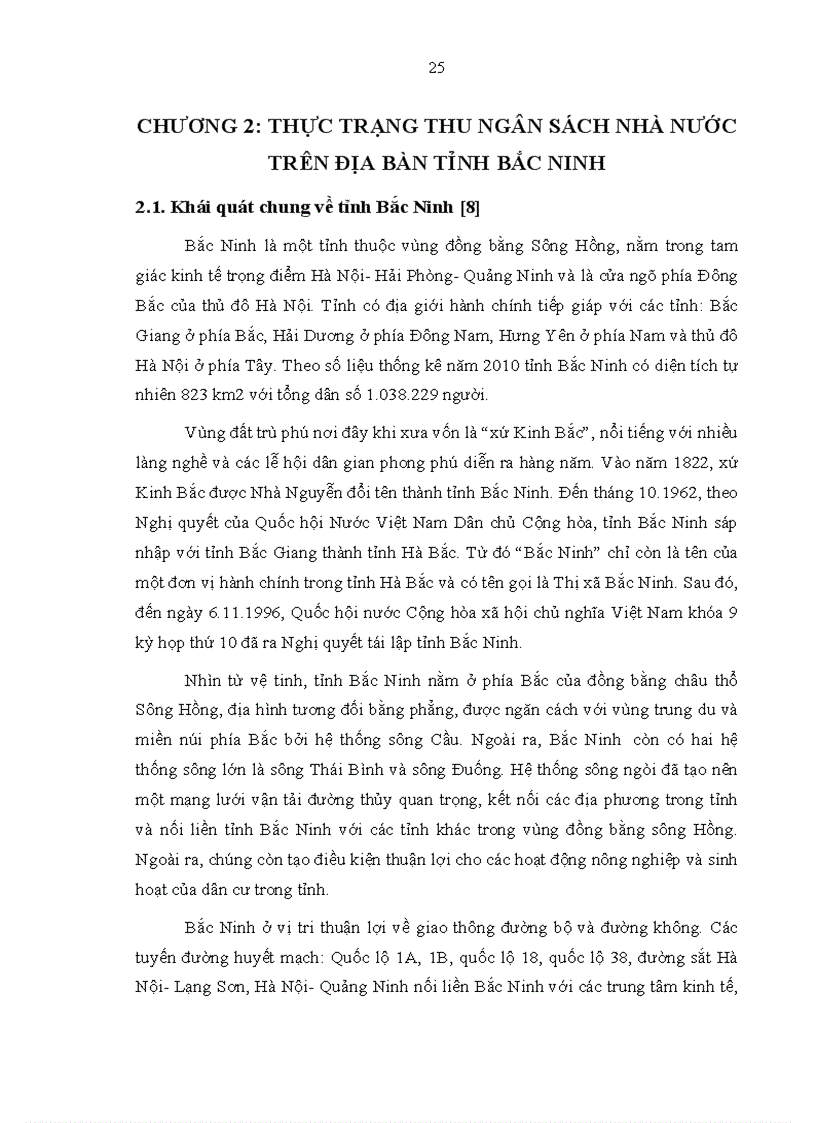 image for page Thực trạng thu ngân sách nhà nước trên địa bàn tỉnh Bắc Ninh giai đoạn 2007 2010