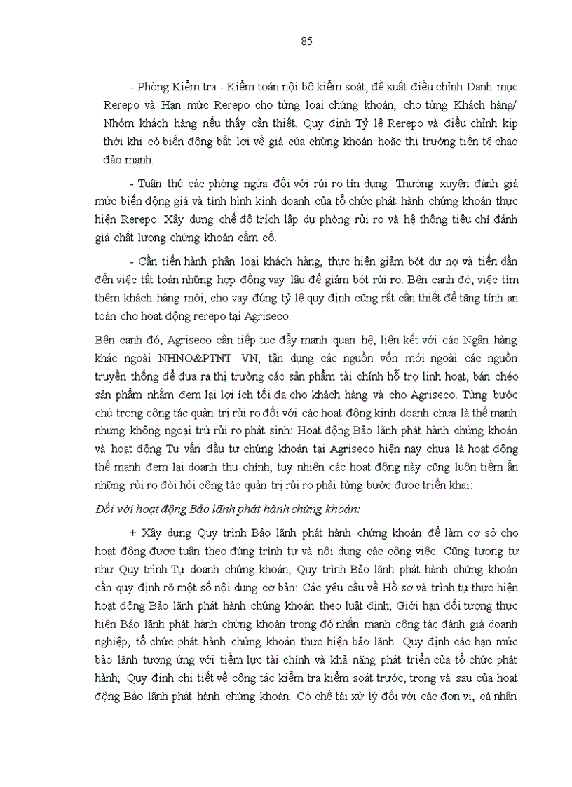 image for page Tăng cường quản trị rủi ro trong hoạt động kinh doanh của Công ty cổ phần Chứng khoán NHNO PTNT Việt Nam