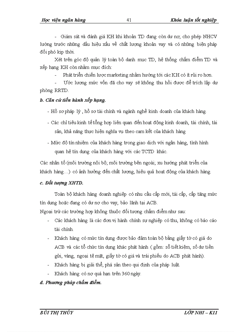 image for page Giải pháp hoàn thiện công tác xếp hạng tín dụng doanh nghiệp vay vốn tại Ngân hàng thương mại cổ phần Á Châu Chi nhánh Cửa Nam