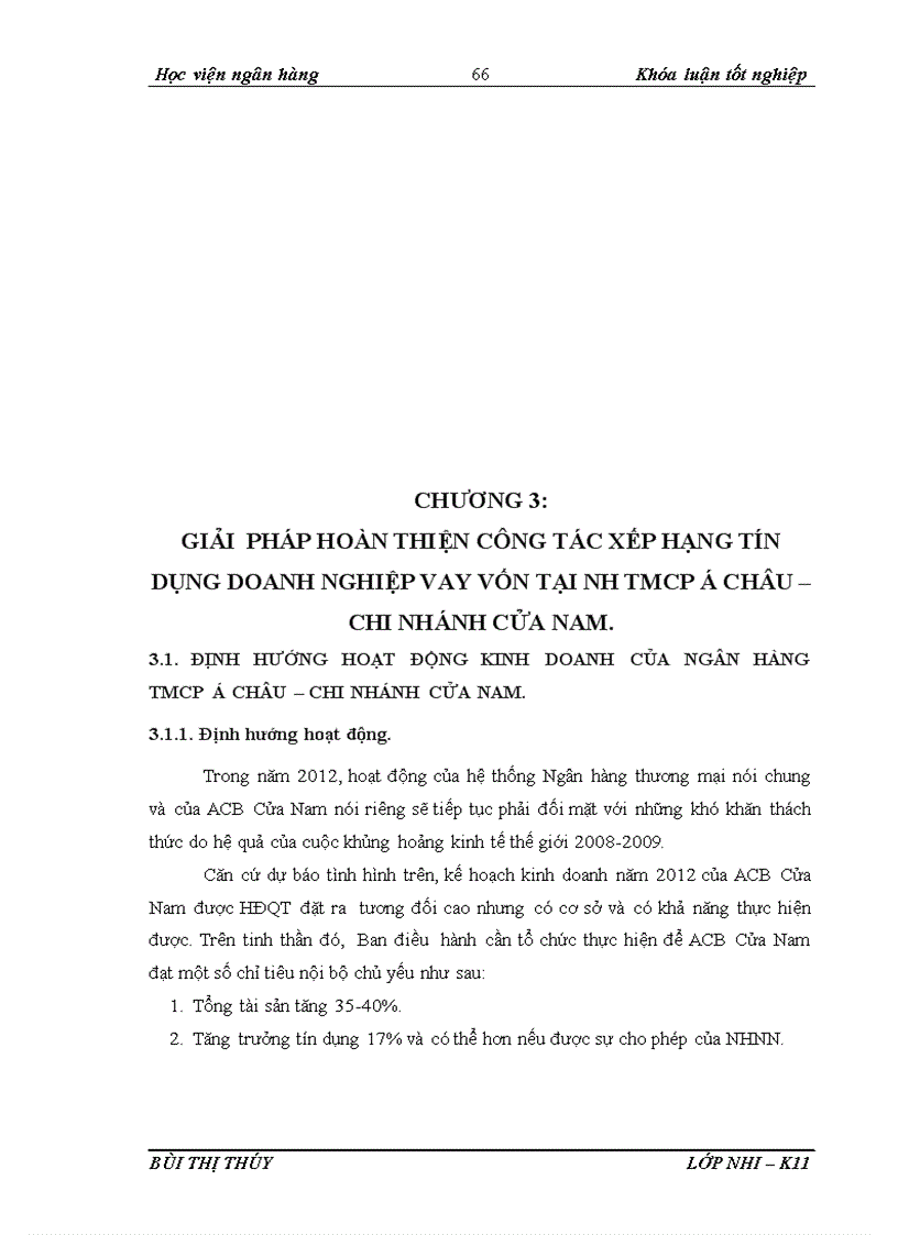 image for page Giải pháp hoàn thiện công tác xếp hạng tín dụng doanh nghiệp vay vốn tại Ngân hàng thương mại cổ phần Á Châu Chi nhánh Cửa Nam