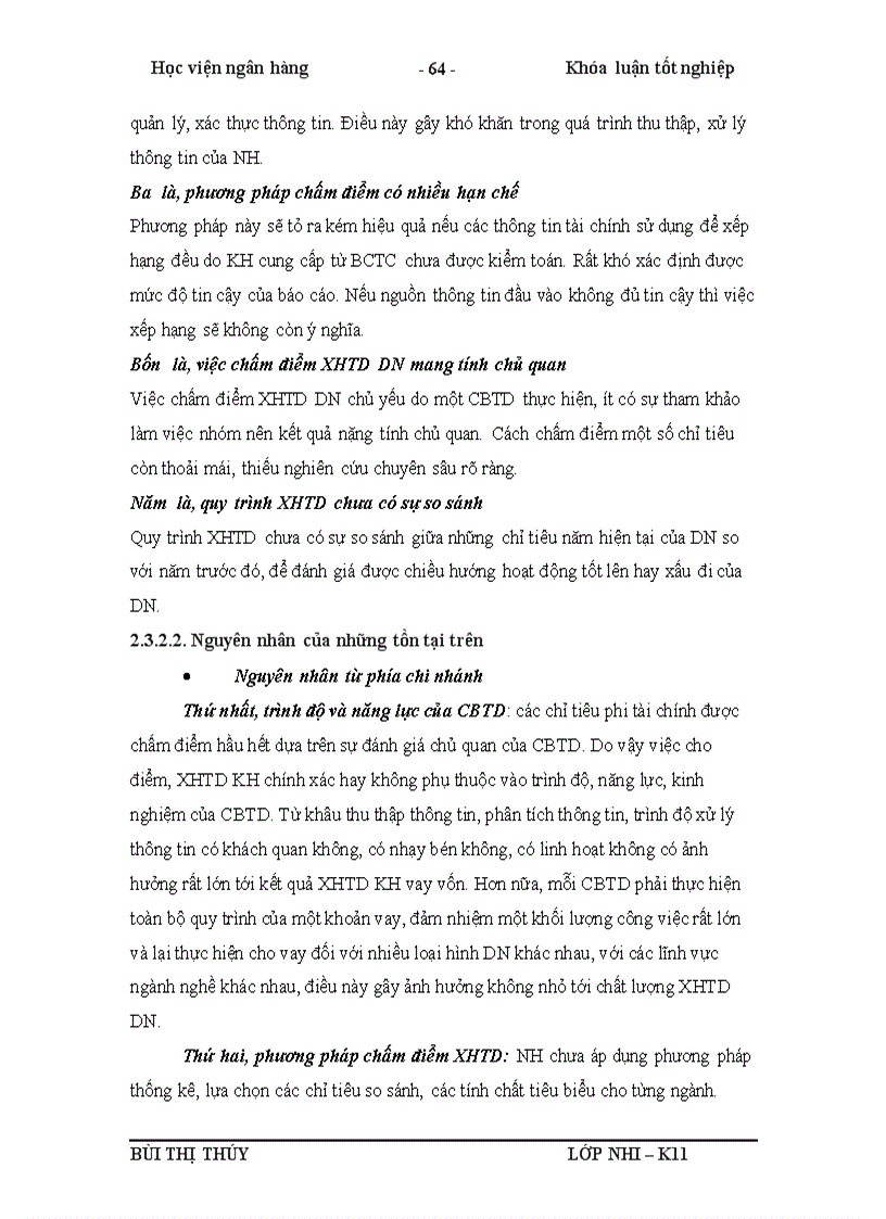 image for page Giải pháp hoàn thiện công tác xếp hạng tín dụng doanh nghiệp vay vốn tại Ngân hàng thương mại cổ phần Á Châu Chi nhánh Cửa Nam 1