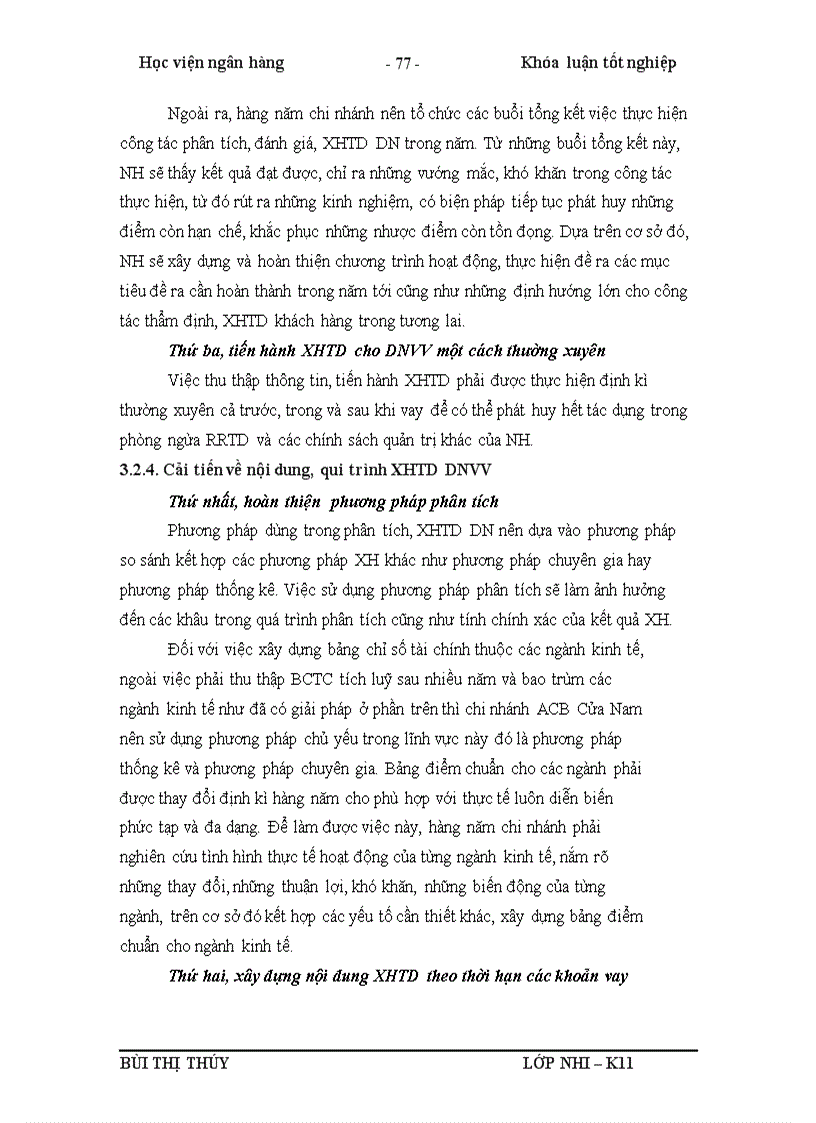 image for page Giải pháp hoàn thiện công tác xếp hạng tín dụng doanh nghiệp vay vốn tại Ngân hàng thương mại cổ phần Á Châu Chi nhánh Cửa Nam 1