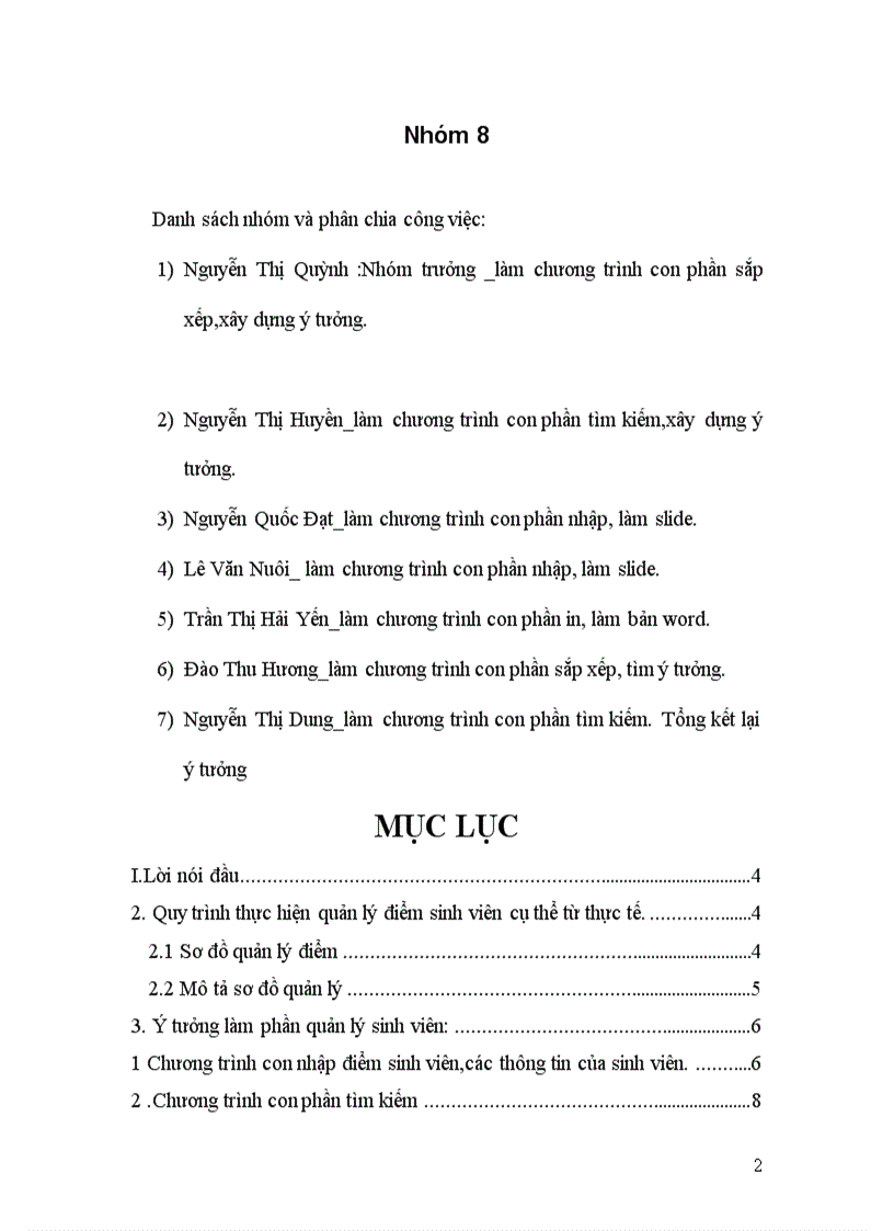 image for page Tiểu luận Phân tích và thiết kế hệ thống thông tin quản lý điểm sinh viên