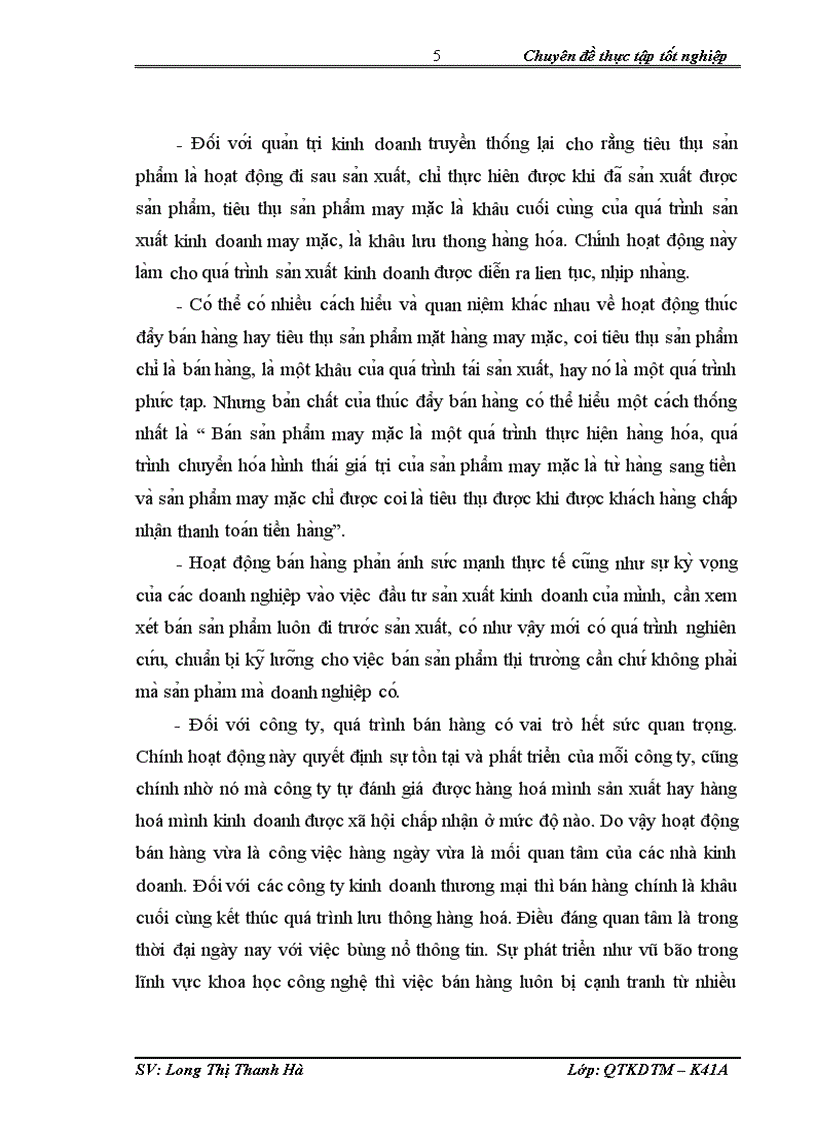 image for page Thúc đẩy bán hàng tại Công ty Cổ phần tư vấn thiết kế thời trang Việt Chi nhánh Miền Bắc