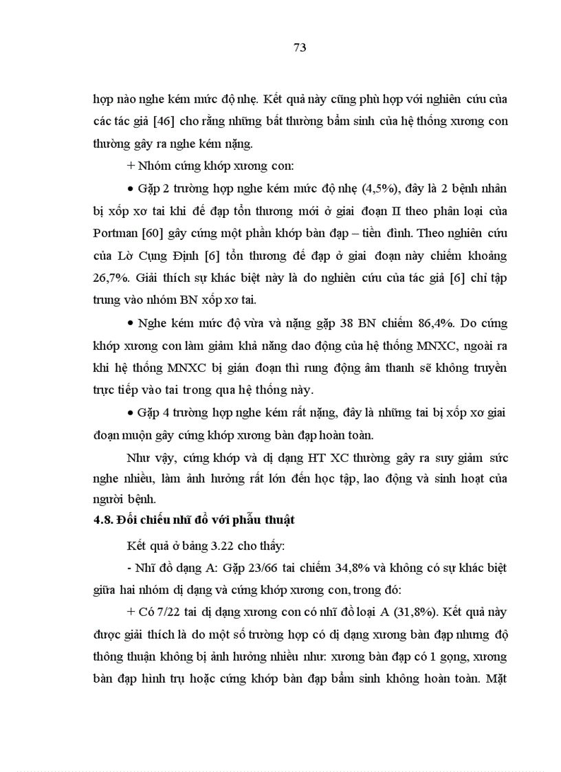 image for page Nghiên cứu hình thái lâm sàng thính lực nhĩ lượng và cắt lớp vi tính của bệnh nhân cứng khớp và dị dạng hệ thống xương con
