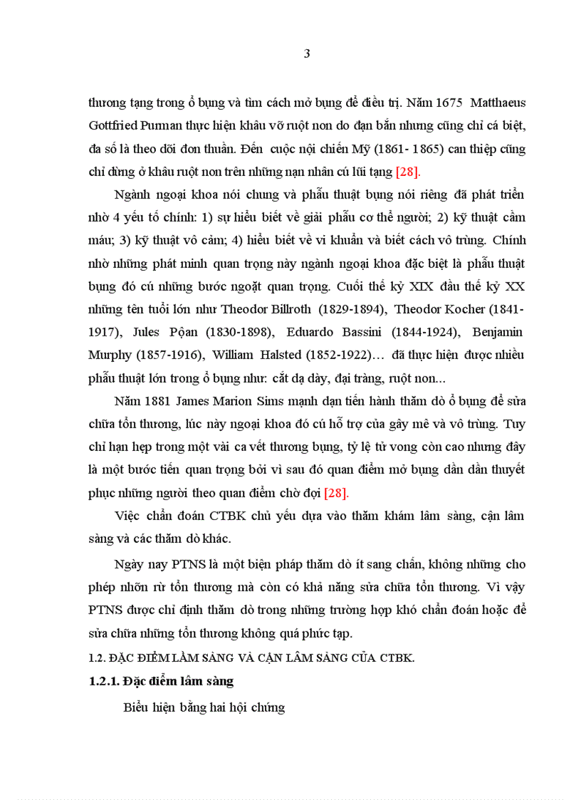 image for page Mô tả đặc điểm lâm sàng cận lâm sàng và tổn thương trong mổ của những bệnh nhân CTBK được điều trị bằng PTNS tại Bệnh viện Hữu Nghị Việt Đức từ 1 2010 6 2012