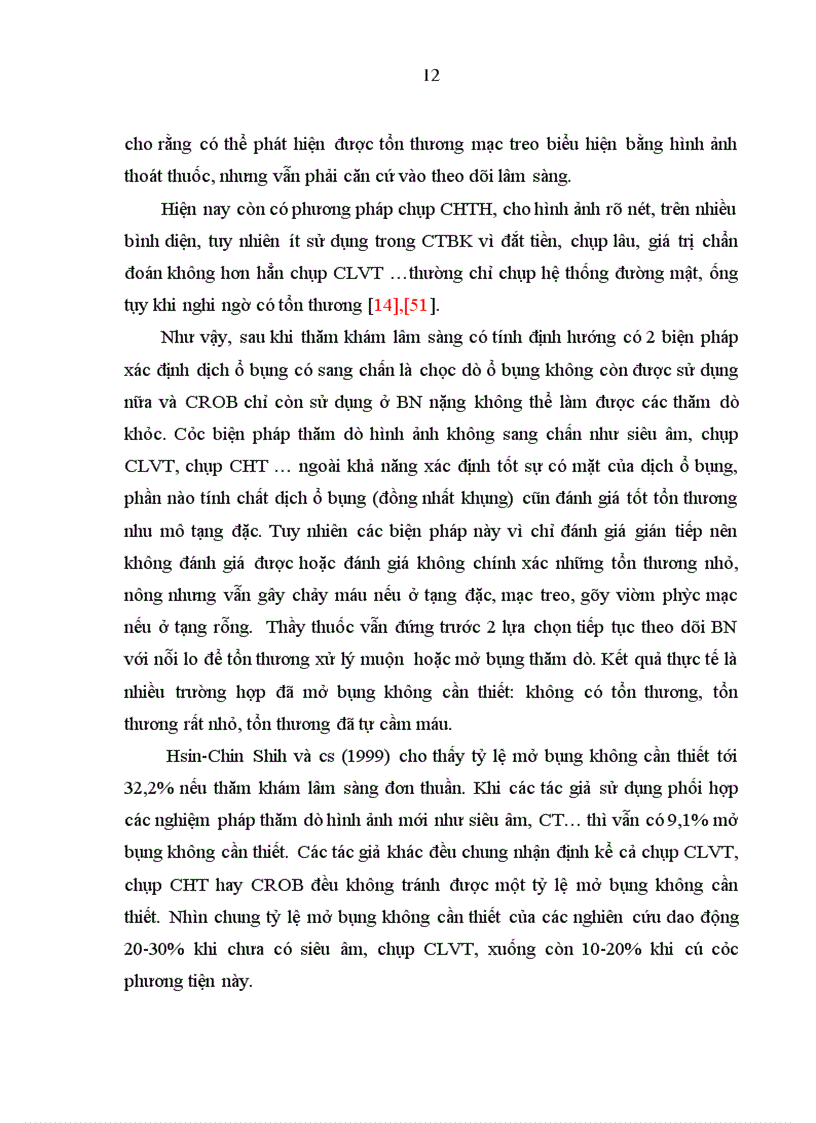 image for page Mô tả đặc điểm lâm sàng cận lâm sàng và tổn thương trong mổ của những bệnh nhân CTBK được điều trị bằng PTNS tại Bệnh viện Hữu Nghị Việt Đức từ 1 2010 6 2012