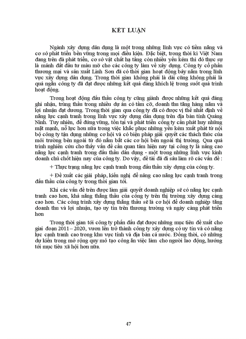 image for page Nâng cao năng lực cạnh tranh trong đấu thầu xây dựng của công ty cổ phần thương mại sản xuất linh sơn