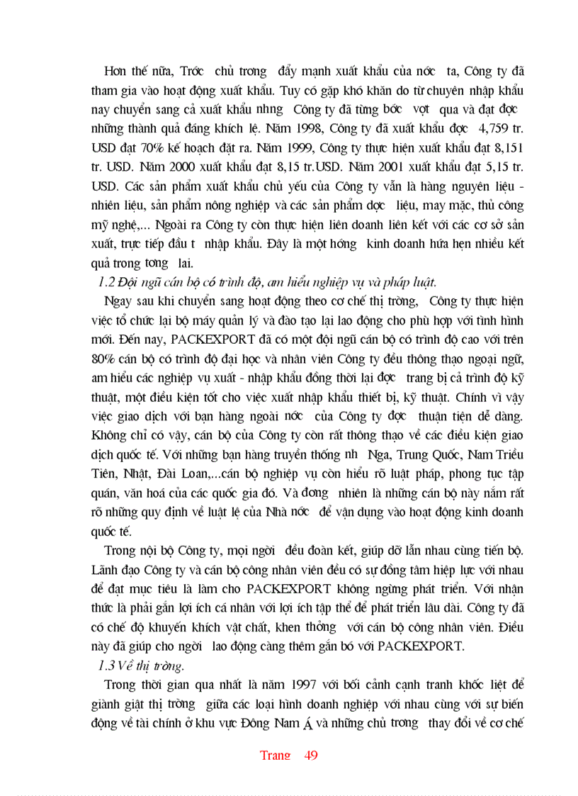 image for page Thực trạng và một số giải pháp hoàn thiện hoạt động nhập khẩu ở Công ty XNK và kỹ thuật bao bì 1