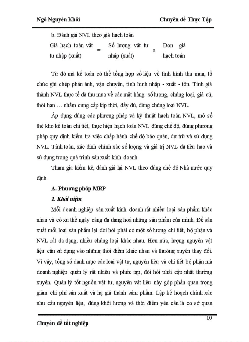 image for page Hoạch định nhu cầu nguyên vật liệu tại Xí nghiệp thép và vật liệu xây dựng Hà Nội 1