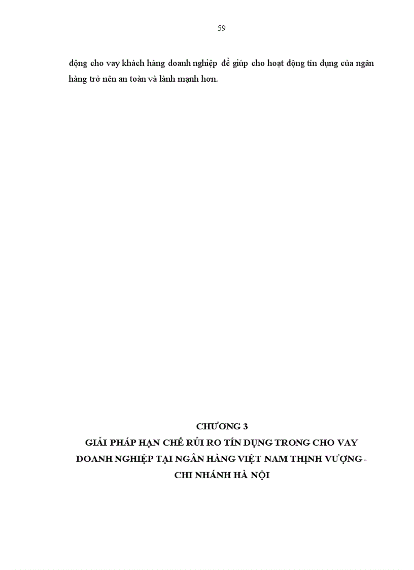 image for page Giải pháp hạn chế rủi ro tín dụng trong cho vay doanh nghiệp tại Ngân hàng Việt Nam Thịnh Vượng Chi nhánh Hà Nội