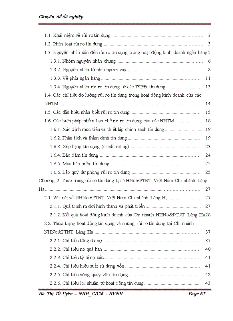 image for page Giải pháp ngăn ngừa và hạn chế rủi ro tín dụng tại Ngân hàng Nông nghiệp và Phát triển Nông thôn Việt Nam Chi nhánh Láng Hạ