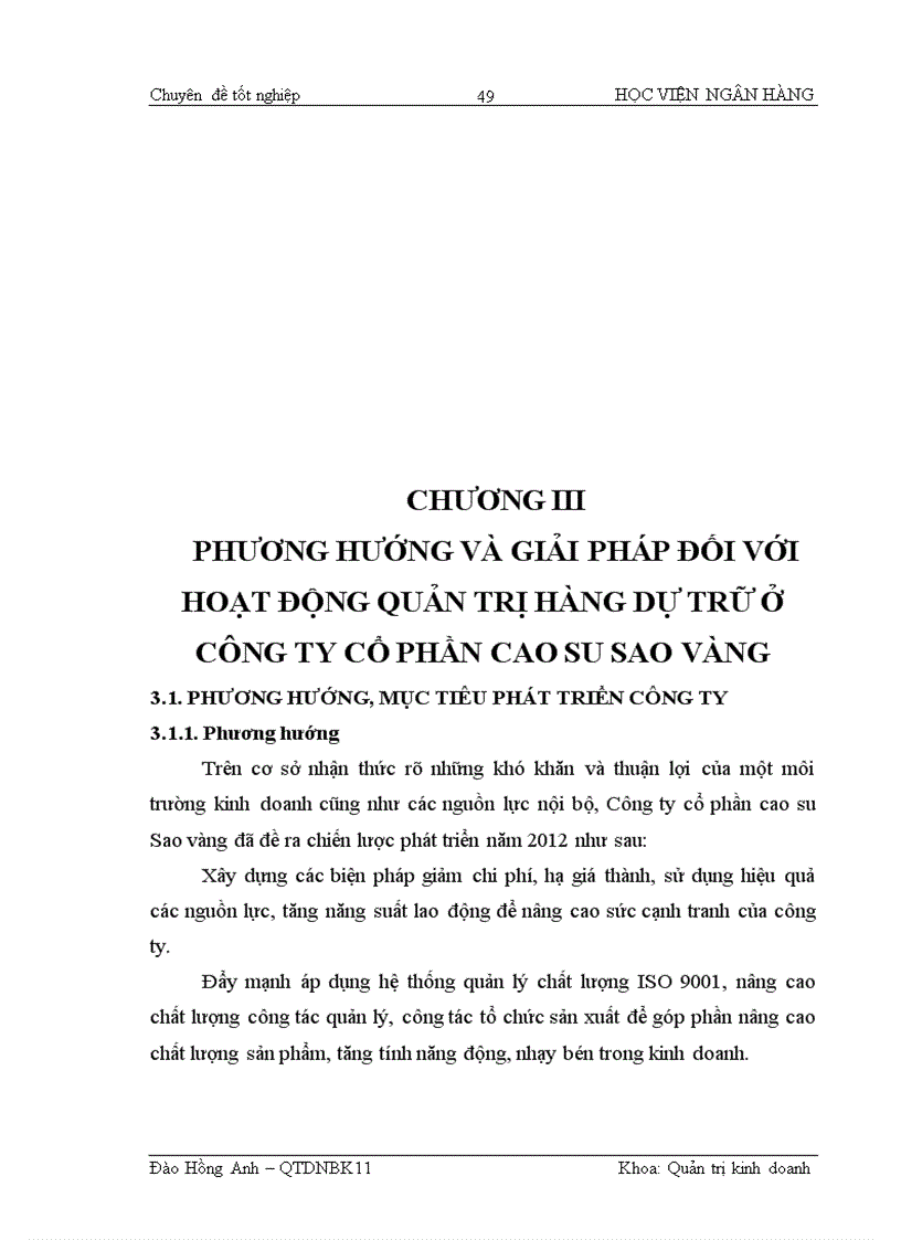 image for page Giải pháp nâng cao chất lượng công tác quản trị hàng dự trữ tại Công ty cổ phần cao su Sao Vàng
