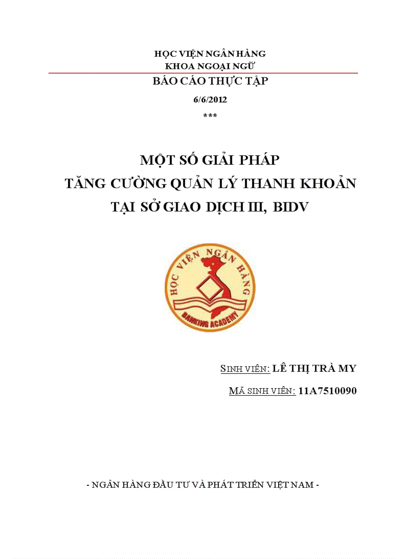 image for page Một số giải pháp tăng cường quản lý thanh khoản tại sở giao dịch iii bidv