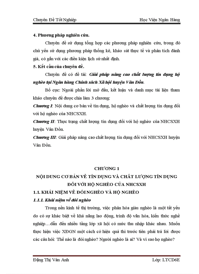 image for page Giải pháp nâng cao chất lượng tín dụng đối với hộ nghèo tại Ngân hàng Chính sách Xã hội huyện Vân Đồn