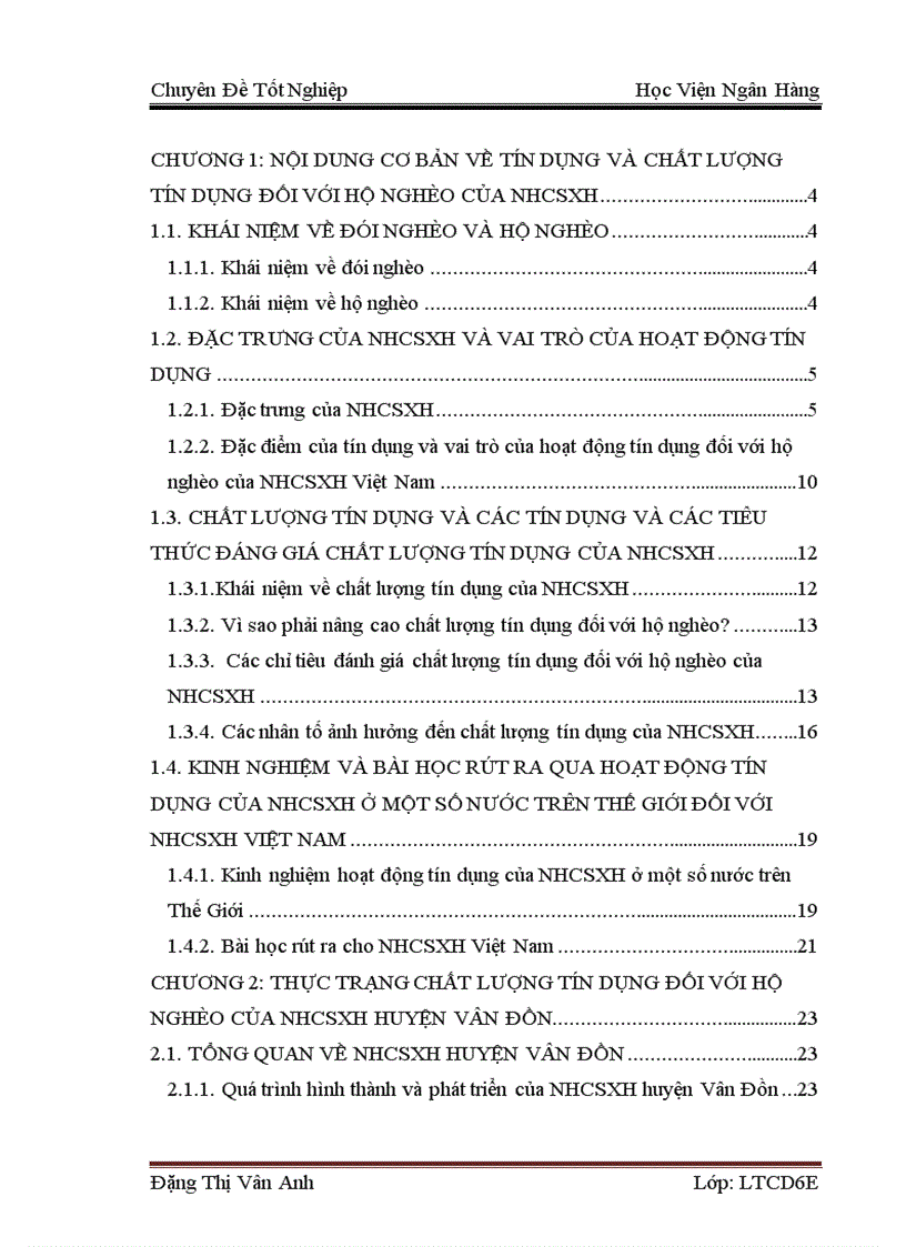 image for page Giải pháp nâng cao chất lượng tín dụng đối với hộ nghèo tại Ngân hàng Chính sách Xã hội huyện Vân Đồn