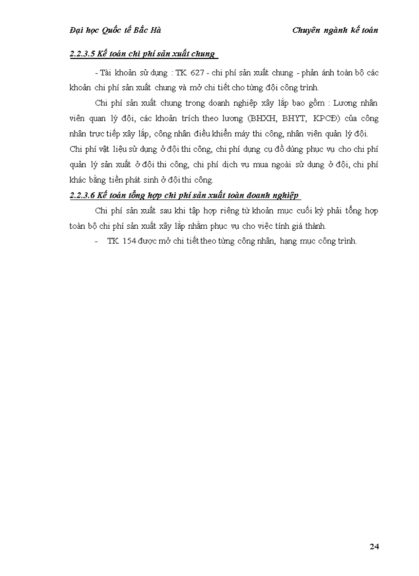image for page Hoàn thiện kế toán chi phí và tính giá thành sản phẩm xây lắp tại công ty cổ phần đầu tư và xây lắp sông đà