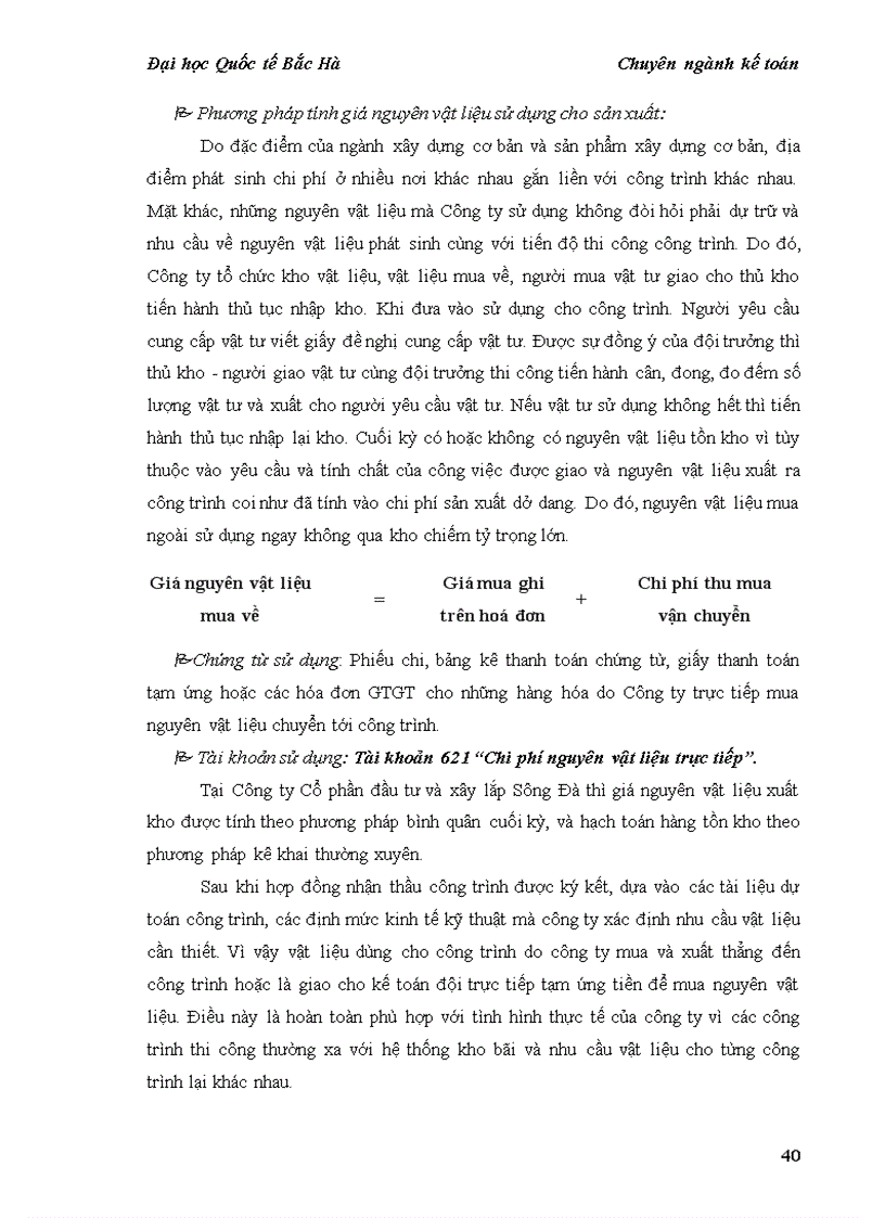 image for page Hoàn thiện kế toán chi phí và tính giá thành sản phẩm xây lắp tại công ty cổ phần đầu tư và xây lắp sông đà