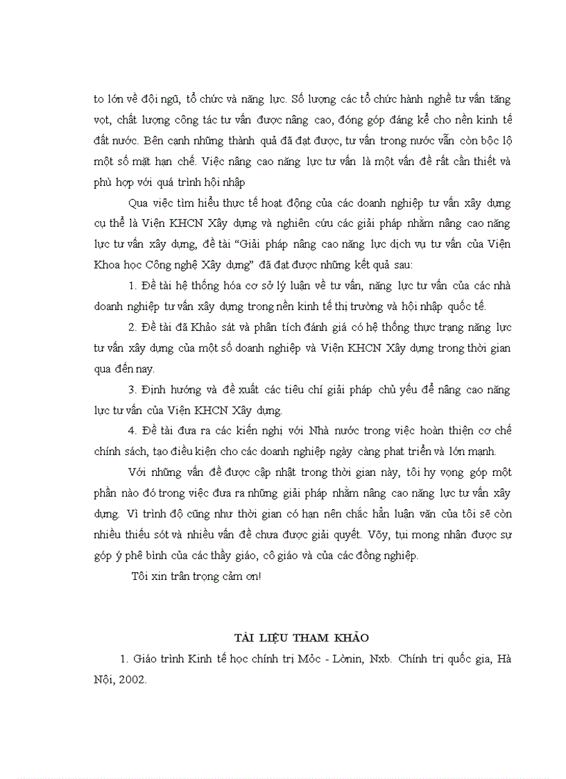image for page Giải pháp nâng cao năng lực dịch vụ tư vấn của Viện khoa học công nghệ xây dựng