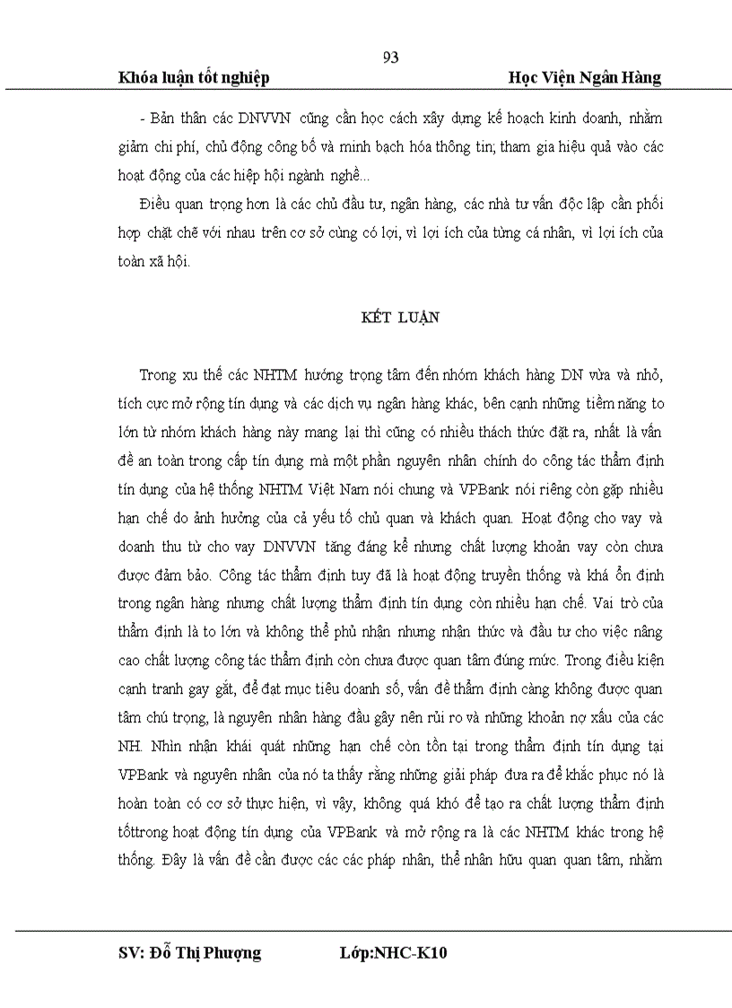 image for page Thực trạng chất lượng thẩm định tín dụng đối với doanh nghiệp vừa và nhỏ tại các NHTM Việt Nam và Ngân hàng Việt Nam Thịnh Vượng