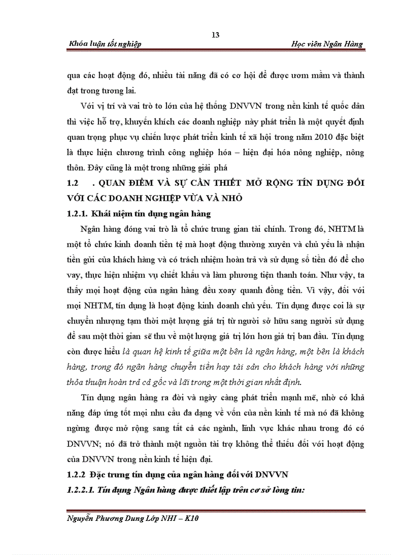 image for page Giải pháp mở rộng tín dụng đối với doanh nghiệp vừa và nhỏ của Ngân hàng thương mại cổ phần Công Thương Chi nhánh Đông Hà Nội