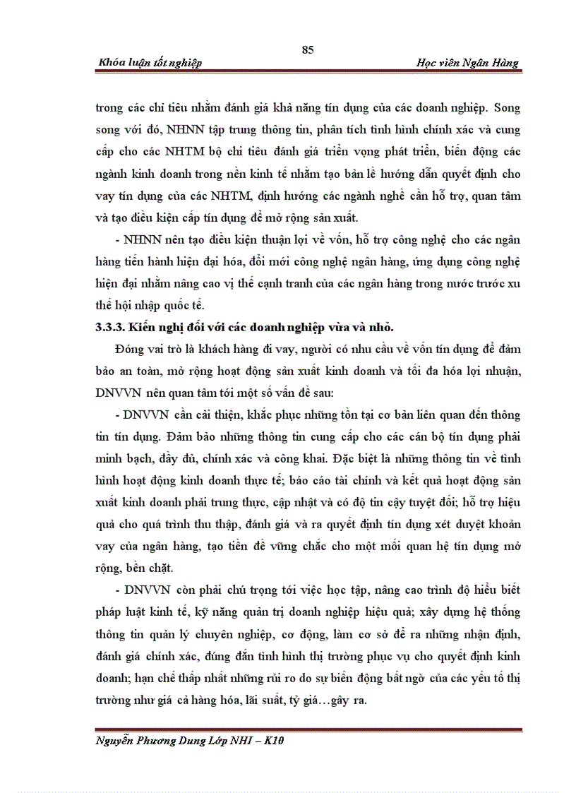image for page Giải pháp mở rộng tín dụng đối với doanh nghiệp vừa và nhỏ của Ngân hàng thương mại cổ phần Công Thương Chi nhánh Đông Hà Nội