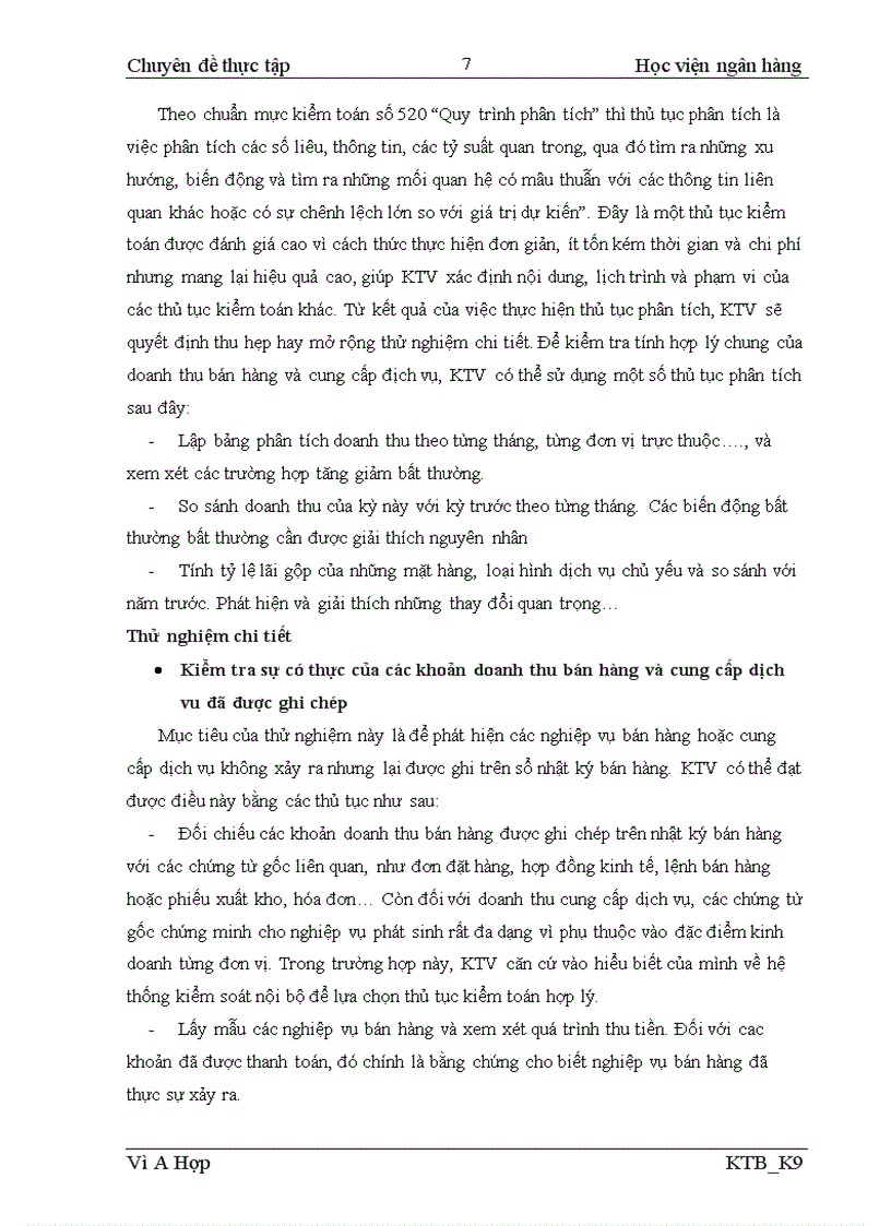 image for page Hoàn thiện kiểm toán khoản mục doanh thu bán hàng và cung cấp dịch vụ trong kiểm toán Báo cáo tài chính do Công ty TNHH tư vấn kiểm toán Vạn An chi nhánh Hà Nội BVACA thực hiện