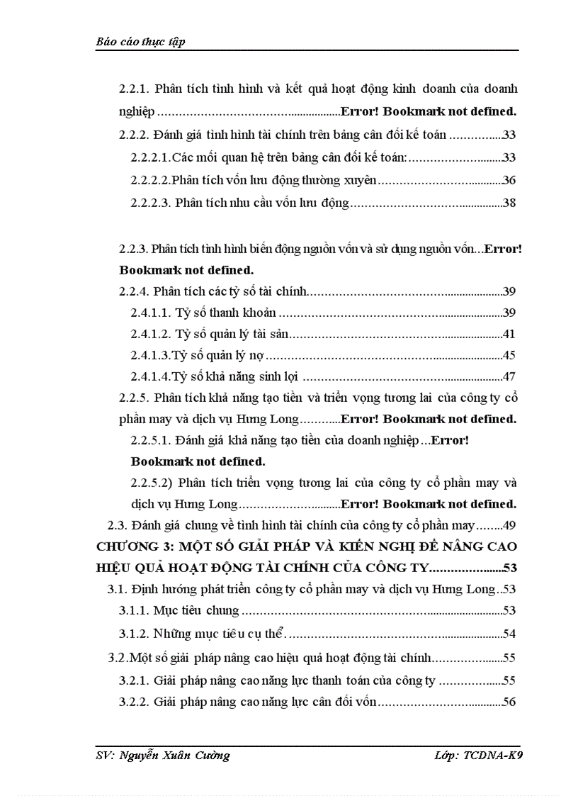 image for page Phân tích tình hình tài chính của công ty cổ phần may và dịch vụ Hưng Long