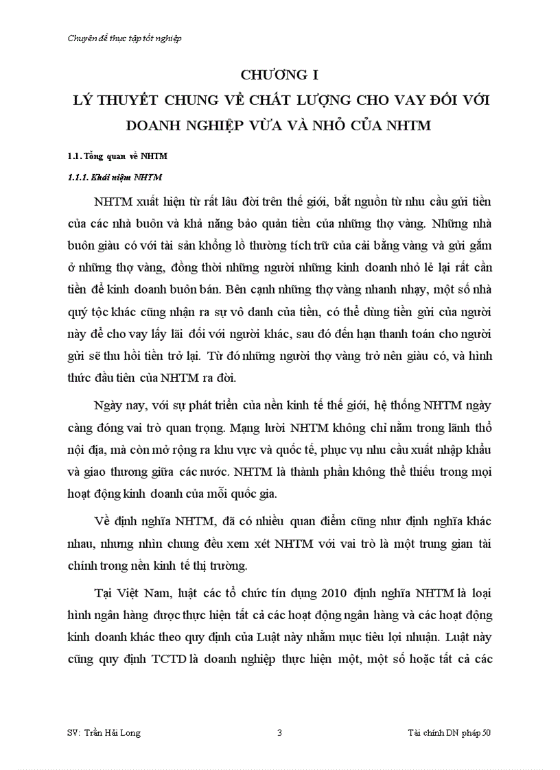 image for page Giải pháp nâng cao chất lượng cho vay đối với doanh nghiệp vừa và nhỏ tại Sở Giao Dịch Ngân hàng thương mại cổ phần Quân Đội