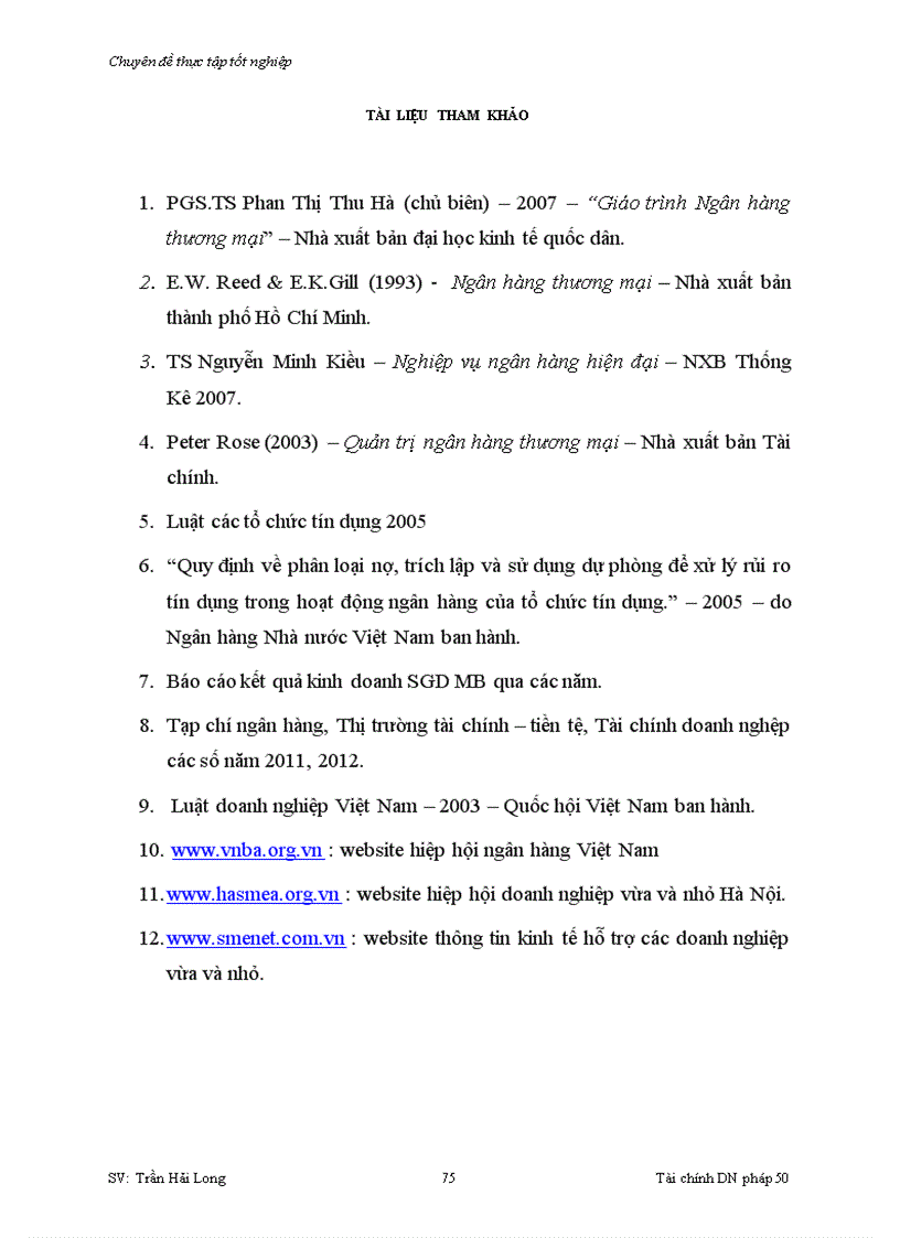 image for page Giải pháp nâng cao chất lượng cho vay đối với doanh nghiệp vừa và nhỏ tại Sở Giao Dịch Ngân hàng thương mại cổ phần Quân Đội