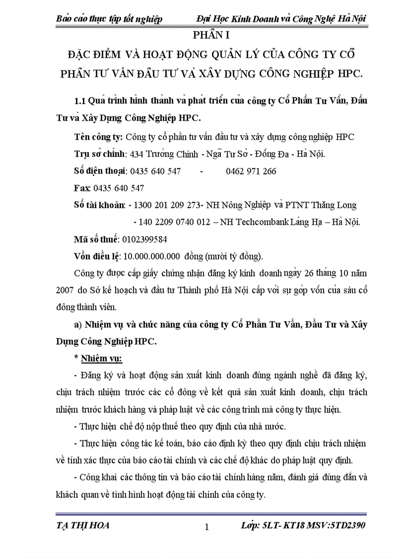 image for page Một số ý kiến đề xuất nhàm hoàn thiện công tác kế toán tiền lương và các khoản trích theo lương tại Công ty Cổ phần Tư Vấn Đầu Tư và Xây Dựng Công Nghiệp HPC 1