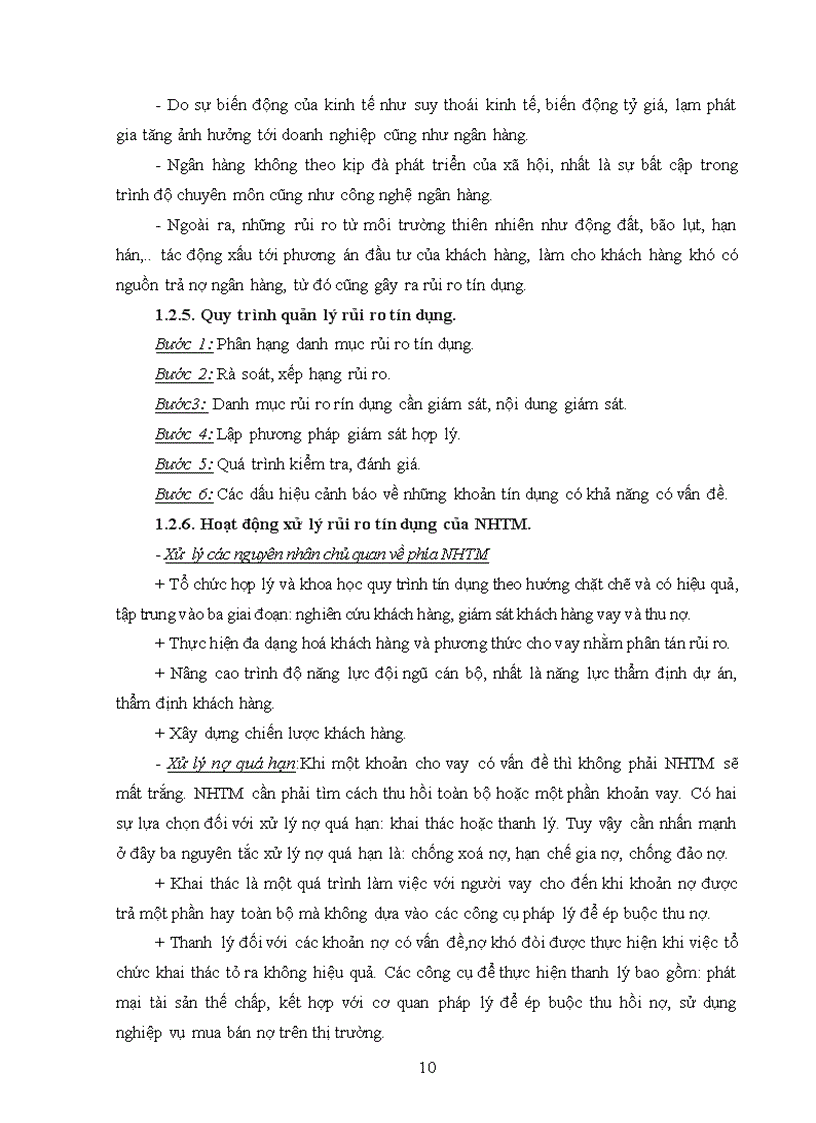 image for page Giải pháp hạn chế rủi ro tín dụng tại Ngân hàng TMCP Công Thương Việt Nam Chi nhánh Thái Bình