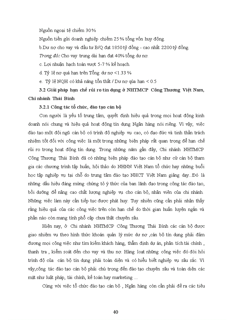 image for page Giải pháp hạn chế rủi ro tín dụng tại Ngân hàng TMCP Công Thương Việt Nam Chi nhánh Thái Bình