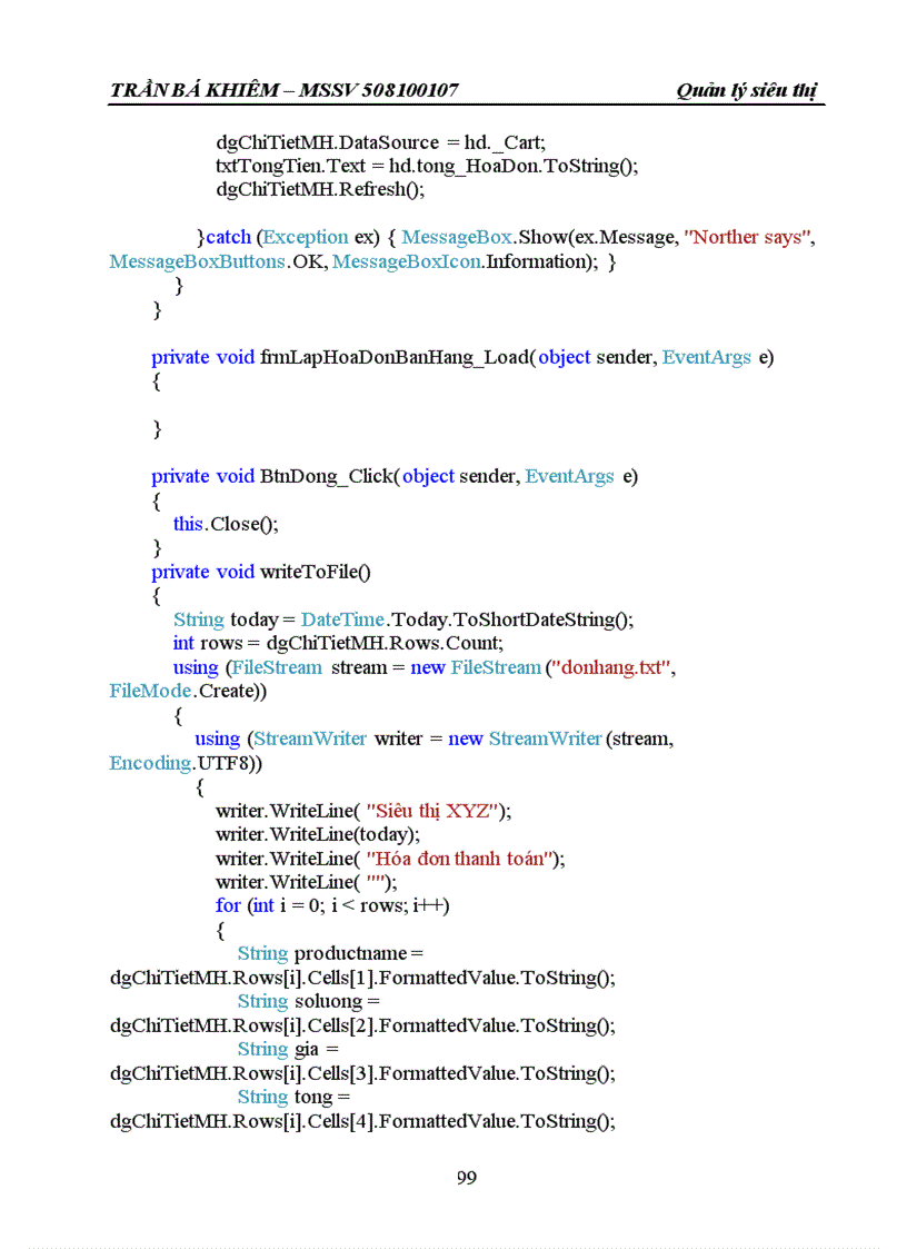 image for page Phân tích Cơ sở dữ liệu bài toán quản lý siêu thị