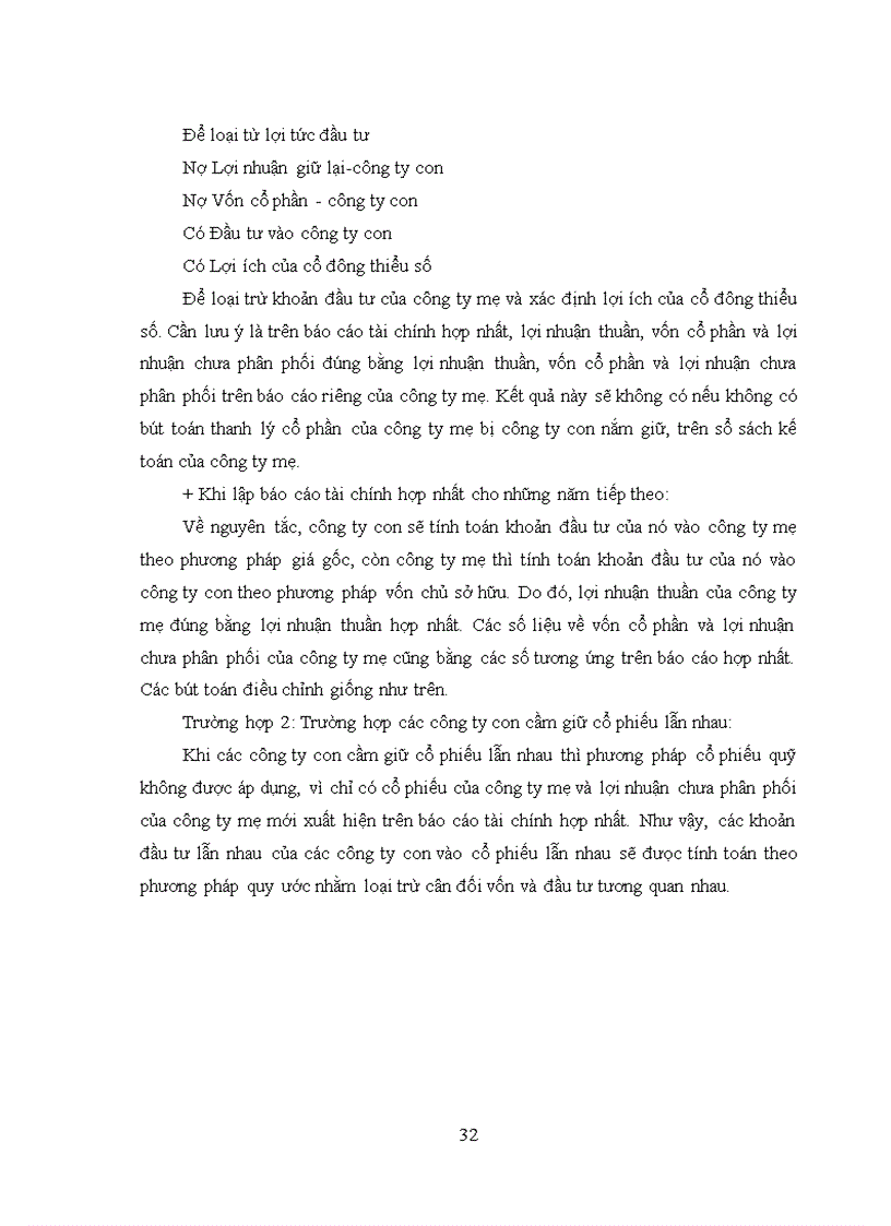 image for page Bàn về kế toán khoản đầu tư vào công ty con trên báo cáo tài chính hợp nhất