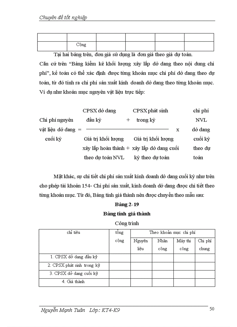 image for page Hoàn thiện hạch toán chi phí sản xuất và tính giá thành sản phẩm xây lắp tại Xí nghiệp xây lắp số 1 Hà Nội