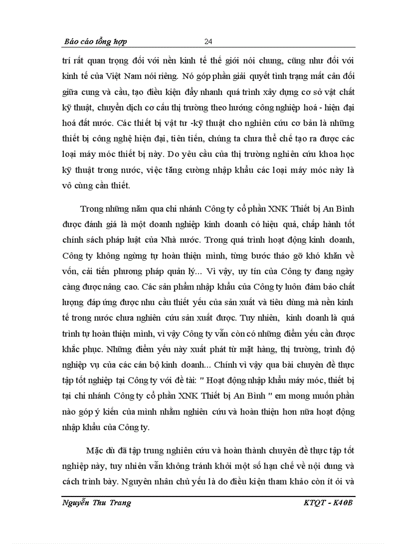 image for page Một số giải pháp góp phần hoàn thiện hoạt động nhập khẩu máy móc thiết bị tại chi nhánh Công ty cổ phần XNK Thiết bị An Bình
