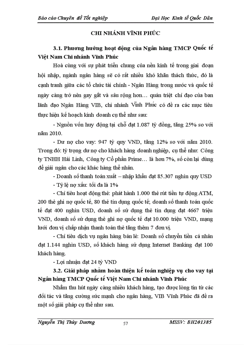 image for page Hoàn thiện kế toán nghiệp vụ cho vay tại Ngân hàng TMCP Quốc tế Việt Nam Chi nhánh Vĩnh Phúc VIB Vĩnh Phúc 1