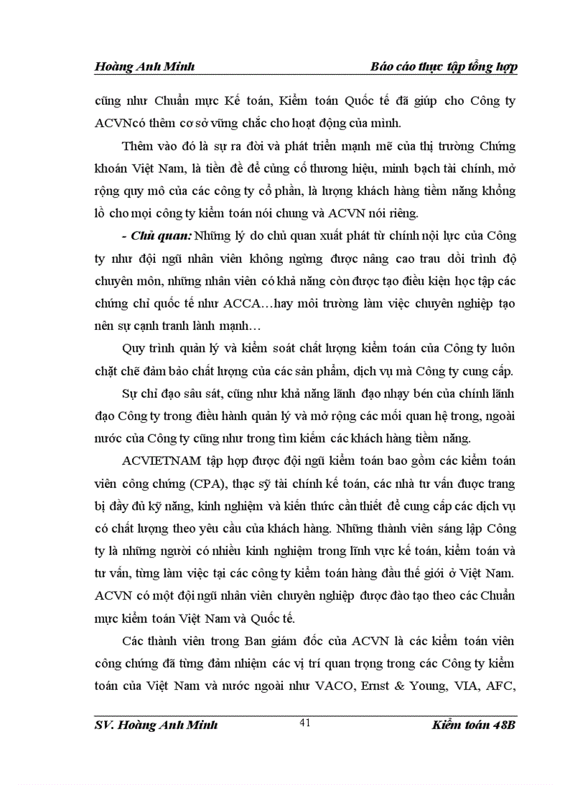 image for page Nhận xét và các giải pháp đề xuất tổ chức và hoạt động của Công ty TNHH Tài chính và Kiểm toán Việt Nam