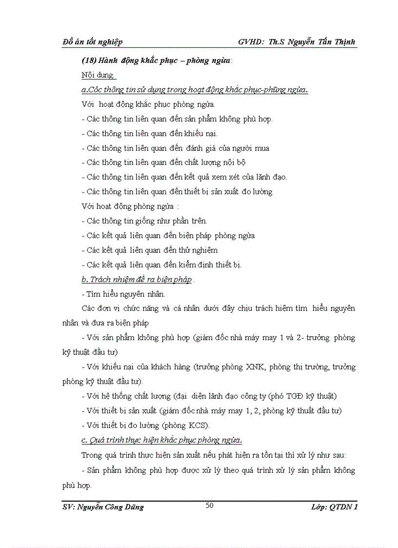 image for page Phân tích tình hình áp dụng hệ thống Quản lý chất lượng theo tiêu chuẩn ISO 9001 2008 tại Tổng công ty Dệt May Hà Nội và một số giải pháp hoàn thiện
