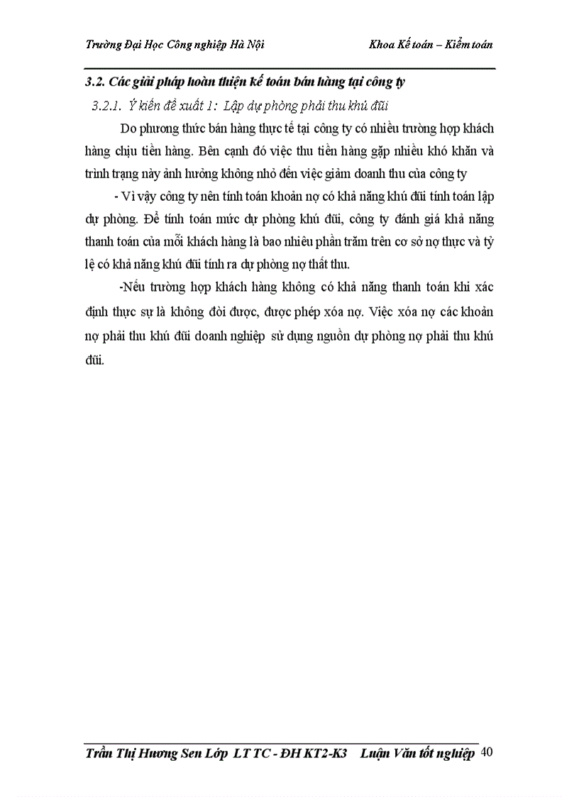 image for page Hoàn thiện kế toán bán hàng và xác định kết quả tại công ty TNHH thương mại vật tư nam hải