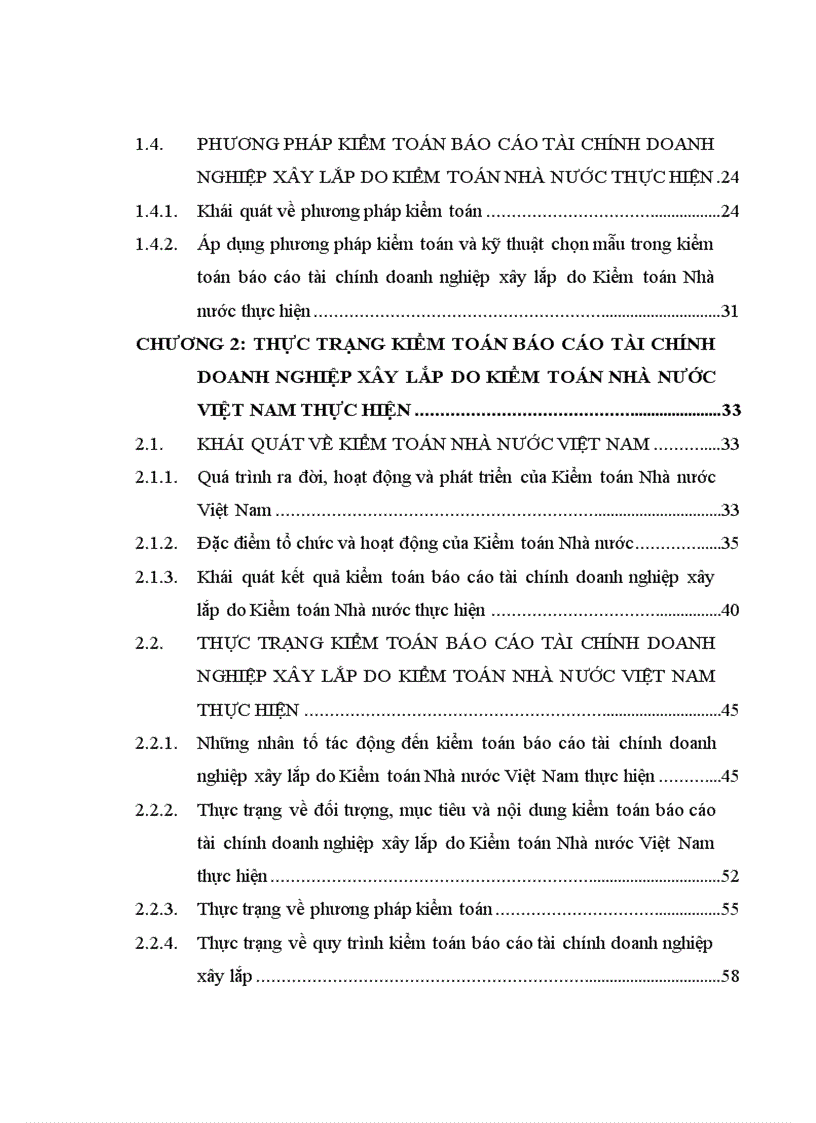 image for page Hoàn thiện kiểm toán báo cáo tài chính doanh nghiệp xây lắp do Kiểm toán Nhà nước Việt Nam thực hiện