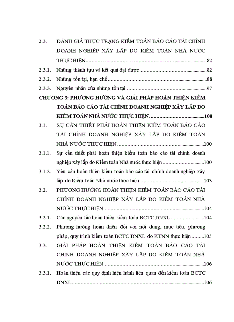 image for page Hoàn thiện kiểm toán báo cáo tài chính doanh nghiệp xây lắp do Kiểm toán Nhà nước Việt Nam thực hiện