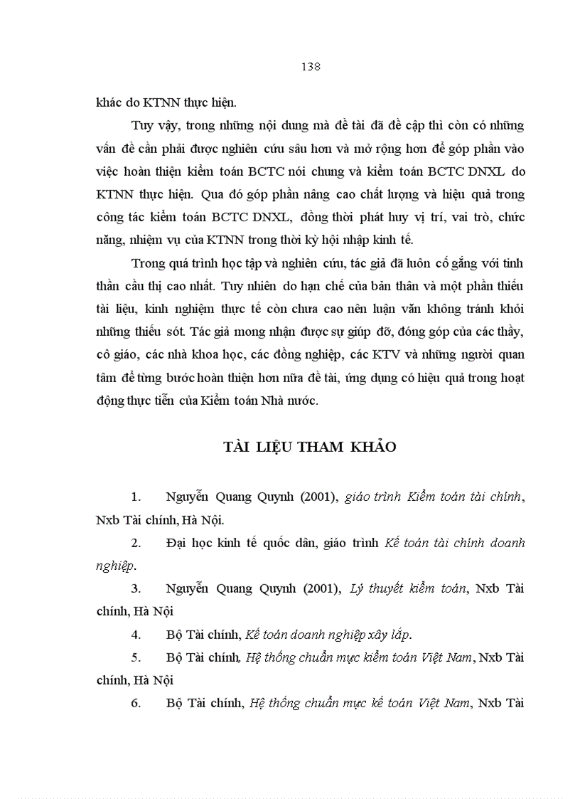 image for page Hoàn thiện kiểm toán báo cáo tài chính doanh nghiệp xây lắp do Kiểm toán Nhà nước Việt Nam thực hiện