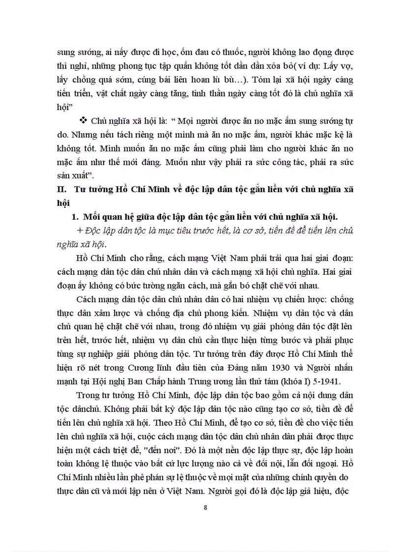 image for page Triết lý phát triển trong tư tưởng Hồ Chí Minh về độc lập dân tộc gắn liền với CNXH Liên hệ với Việt Nam hiện nay