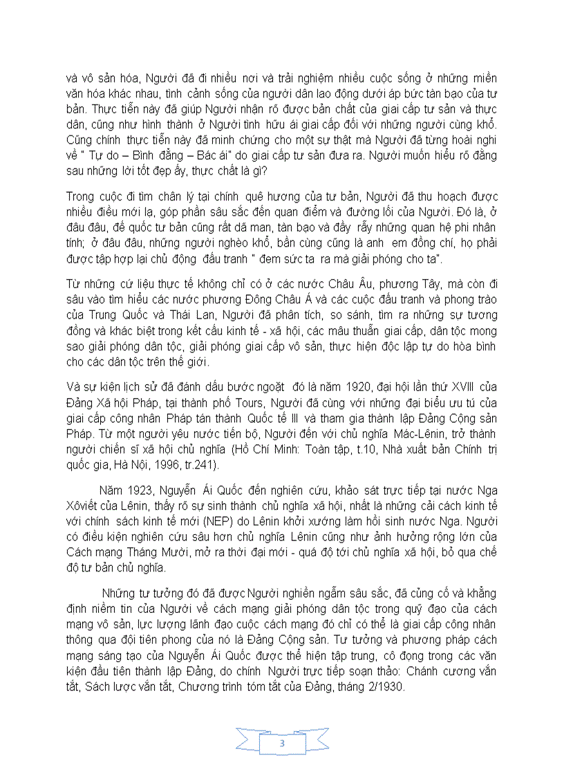 image for page Triết lý phát triển trong tư tưởng Hồ Chí Minh về độc lập dân tộc gắn liền với Chủ Nghĩa Xã Hội