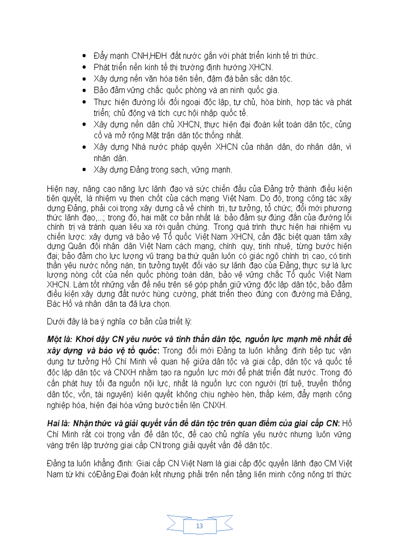 image for page Triết lý phát triển trong tư tưởng Hồ Chí Minh về độc lập dân tộc gắn liền với Chủ Nghĩa Xã Hội