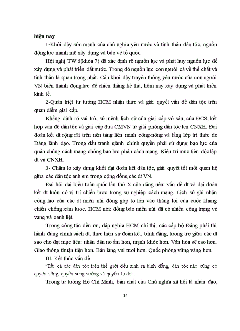 image for page Phân tích luận điểm của Hồ Chí Minh Tất cả các dân tộc trên thế giới đều sinh ra bình đẳng dân tộc nào cũng có quyền sống quyền sung sướng và quyền tự do Liên hệ thực tiễn Việt Nam hiện nay 1