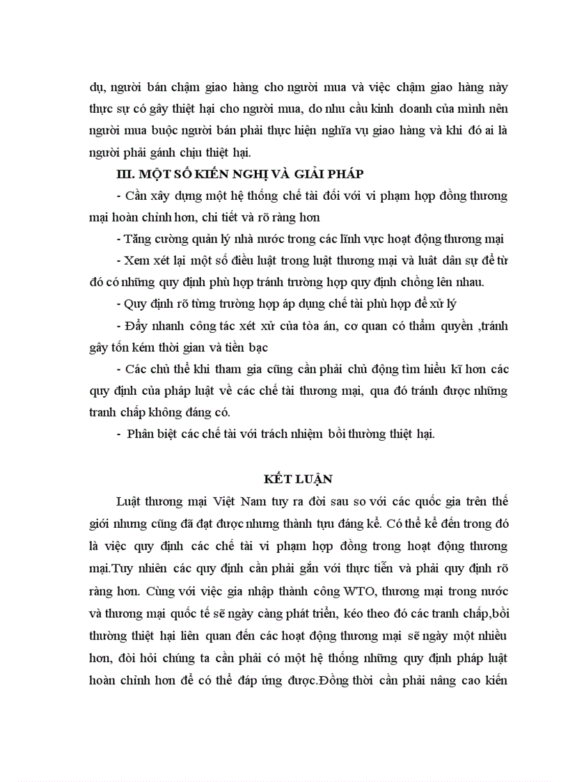 image for page Một số hạn chế của các quy định về chế tài vi phạm hợp đồng thương mại theo luật thương mại Việt Nam